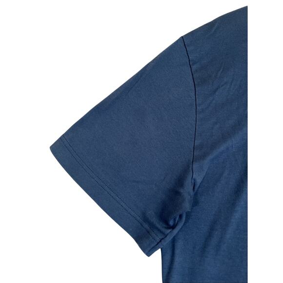 Calida Womens Medium Navy Blue 100% Cotton V Neck T-Shirt Sleep Shirt READ - Picture 3 of 12